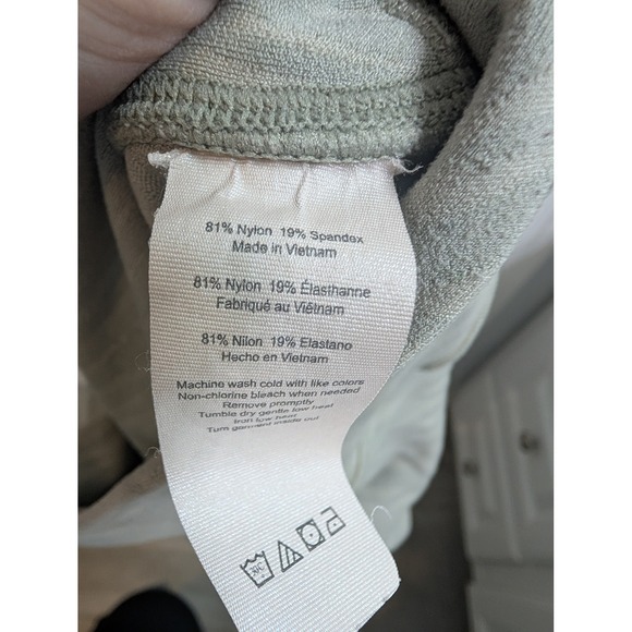 Alo Yoga Pistachio Waves Print High 7/8 Length Waist Leggings Women's 23Wx30L - Picture 5 of 8